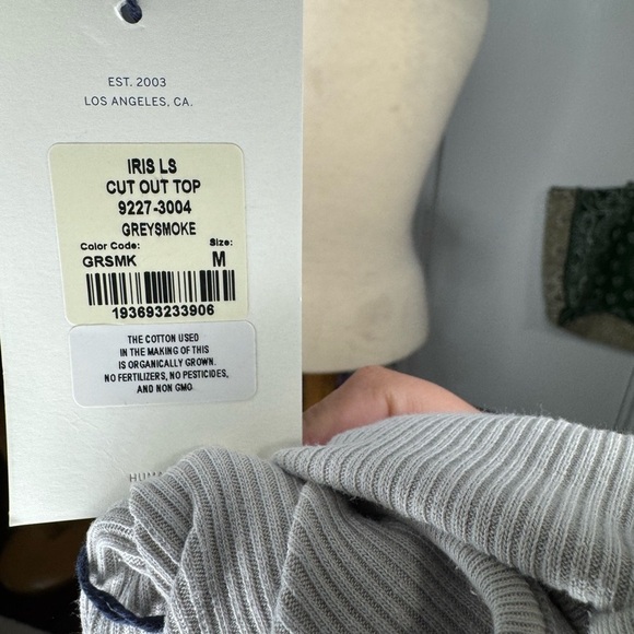 Citizen of humanity Gray Women's Cutout Top - Picture 4 of 5